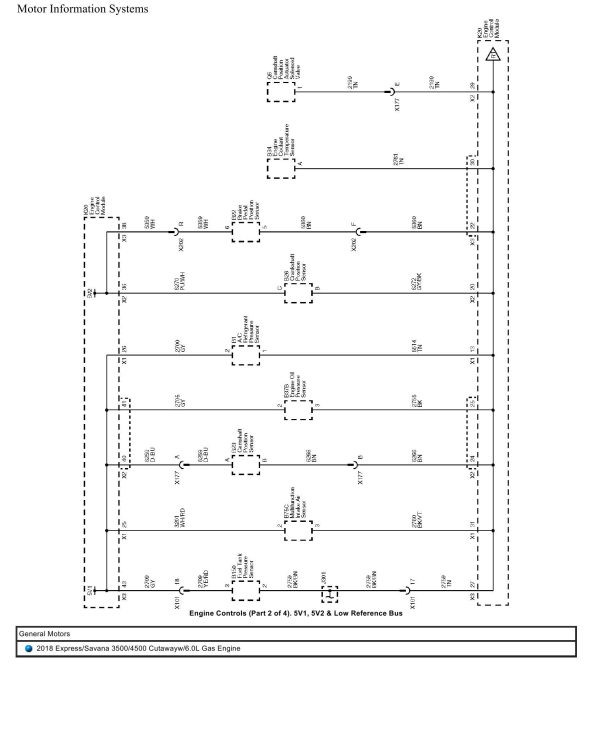 General Motors Truck Express Savana 3500 4500 Cutaway 6.0L Gas Engine Wiring Diagrams 2018 1