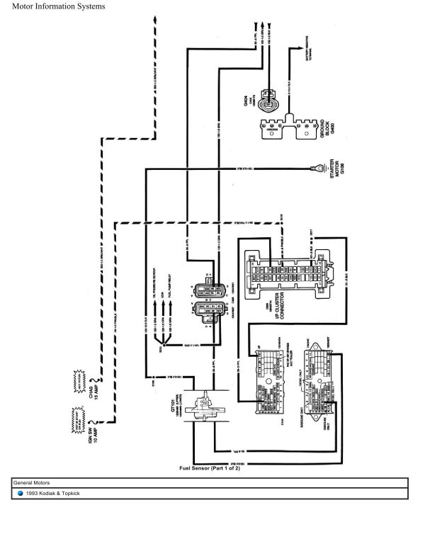 General Motors Truck Kodiak Topkick Wiring Diagrams 1993