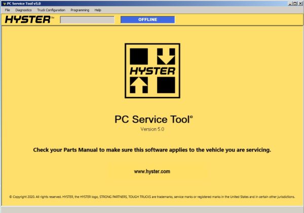 Hyster Yale PC Service Tool v5.0 09.2022 Diagnostic Software DVD 2