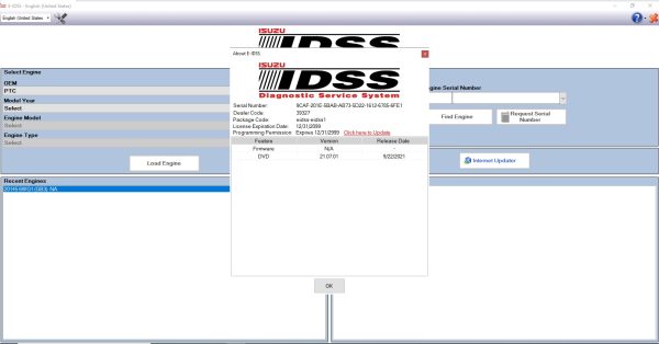 Isuzu E IDSS Diagnostic Service System 10.2022 Diagnostic Software DVD 1