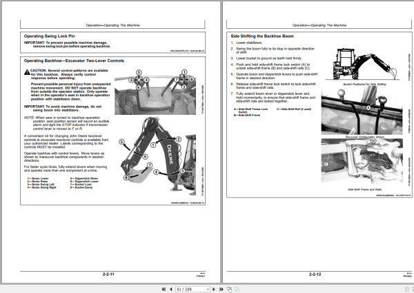 John Deere 325J Backhoe Loader Operators Manual OMT255172 EN 2