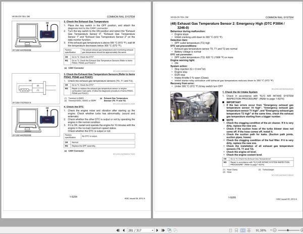 Kubota Common Rail System V6108 CR TIE4 Diagnosis Manual 1