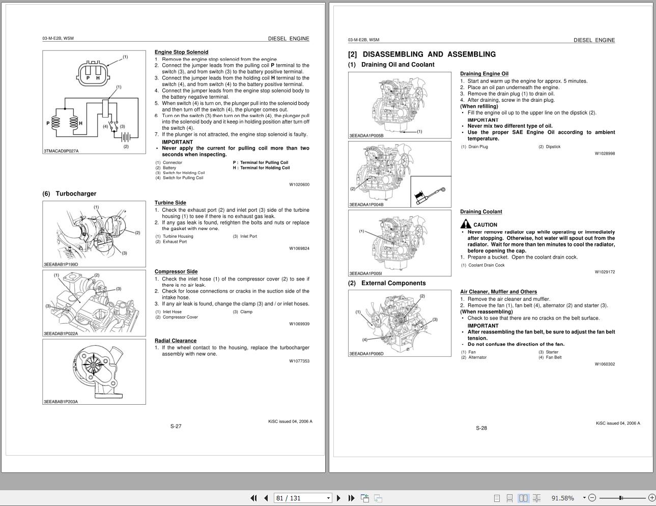 Kubota Diesel Engine 03ME2B Series Manual