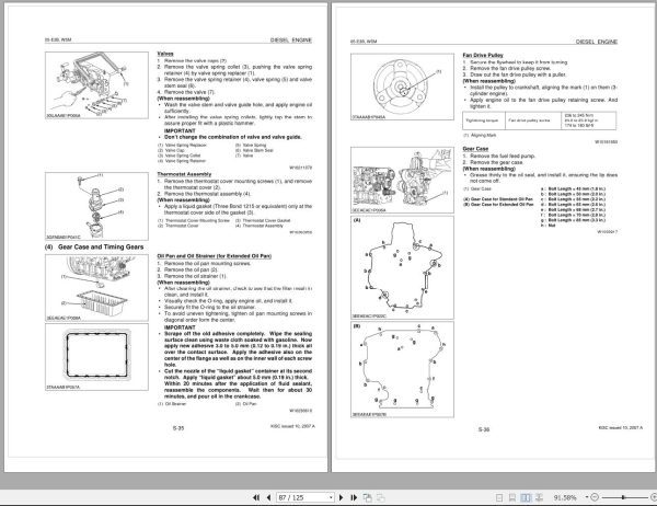 Kubota Diesel Engine 05 E3B Series Workshop Manual 1
