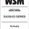 Kubota Diesel Engine EA330 E3 Series Workshop Manual