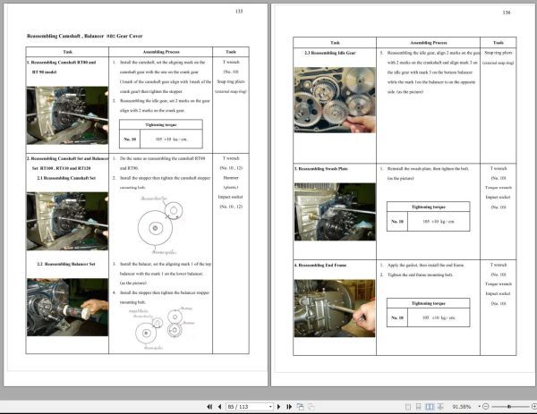 Kubota Diesel Engine RT80 RT120 and RTDI100 RTDI140 Workshop Manual 1