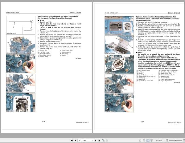 Kubota Diesel Engine SM E2B Series Workshop Manual 1