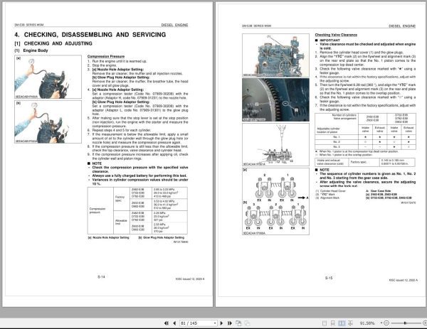 Kubota Diesel Engine SM E3B Series Workshop Manual 1