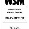 Kubota Diesel Engine SM E4 Series Workshop Manual