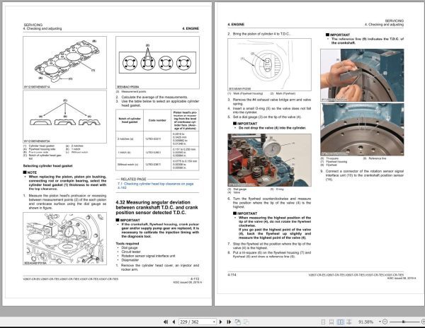 Kubota Diesel Engine V2607 CR E5 TE5 TIE5 and V3307 CR TE5 TIE5 Workshop Manual 1