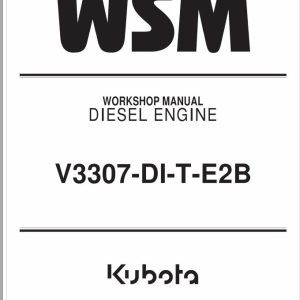 Kubota Diesel Engine V3307 DI T E2B Workshop Manual