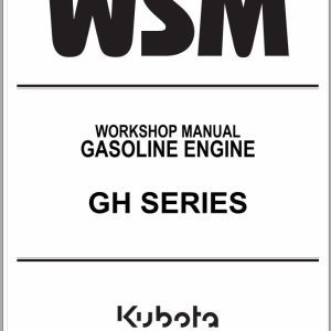 Kubota Gasoline Engine GH Series Workshop Manual