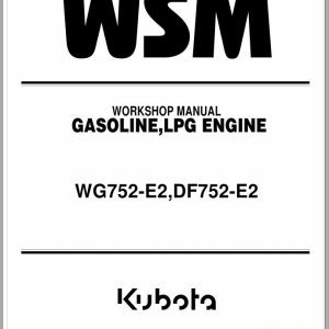 Kubota Gasoline LPG Engine WG725 E2 DF752 E2 Workshop Manual