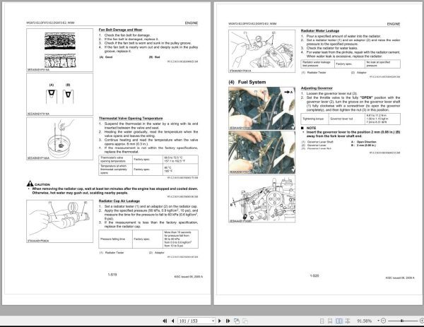 Kubota Gasoline LPG Natural Gas Engine WG972 E2 DF972 E2 DG972 E2 Workshop Manual 1