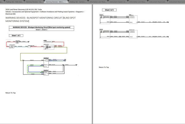Land Rover Discovery 2020 V6 3.0L DSL Turbo Wiring Diagrams 2