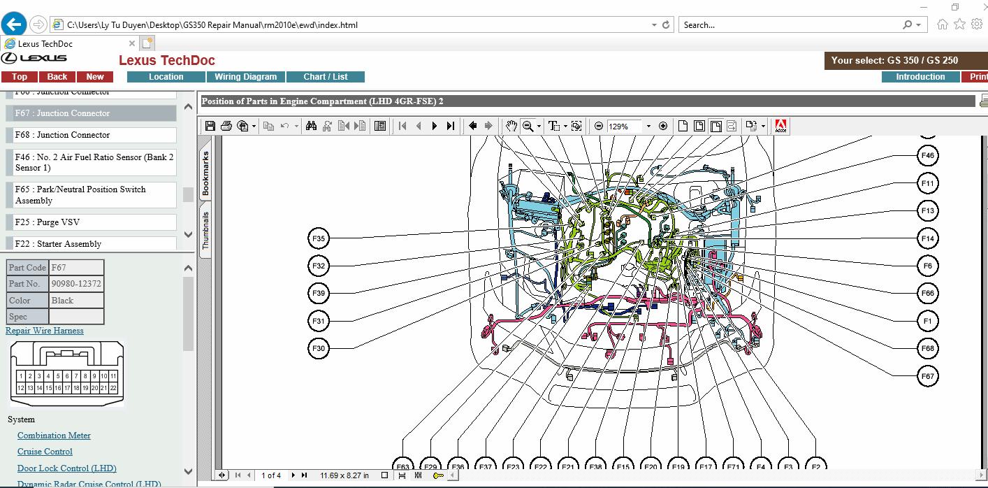 Lexus GS250 GS350 20092012 and Repair Manual