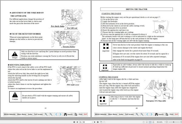 Mahindra Tractor 10 Series 3510 4110 Operator Manual 1