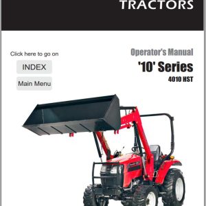 Mahindra Tractor 10 Series 4010 HST Operator Manual