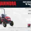 Mahindra Tractor 16 Series 1816 HST Parts Manual