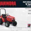 Mahindra Tractor 16 Series 2216 Gear HST Parts Manual
