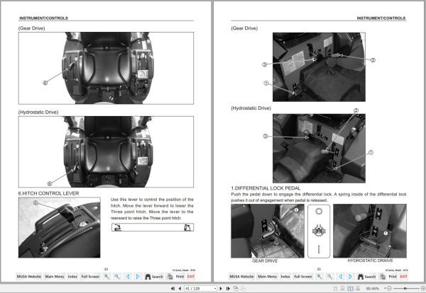Mahindra Tractor 16 Series 2516 Gear HST Operator Manual 1