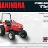 Mahindra Tractor 16 Series 2816 HST Operator Manual