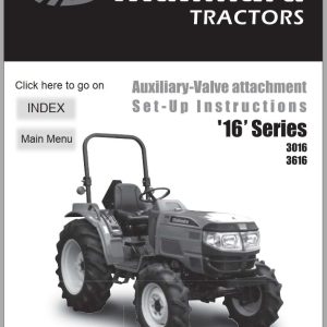 Mahindra Tractor 16 Series 3016 3616 Auxiliary Valve Instruction