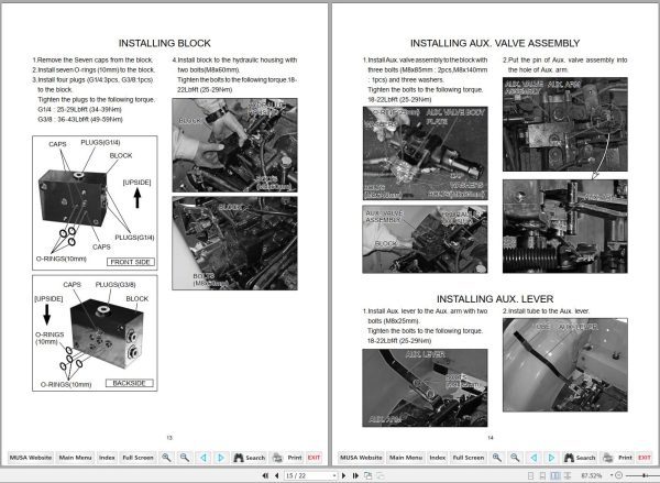 Mahindra Tractor 16 Series 3016 3616 Auxiliary Valve Instruction 1