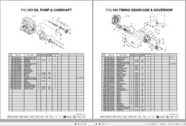 Mahindra Tractor 16 Series 3316 Gear HST Parts Manual 1