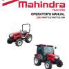 Mahindra Tractor 2545 Shuttle Cab Operator Manual