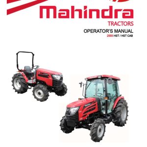 Mahindra Tractor 2555 HST Cab Operator Manual