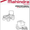 Mahindra Tractor 2645 Shuttle Cab Operator Manual