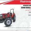 Mahindra Tractor 3540 3550 HST Operator Manual