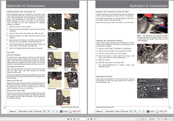 Mahindra Tractor 3540P 3550P PST Cabin Operator Manual 1