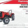 Mahindra Tractor 4540 4550 2WD Operator Manual
