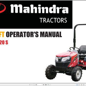 Mahindra Tractor DRAFT eMax 20S Operator Manual