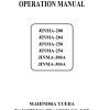 Mahindra Tractor JINMA 200 to JINMA 304A Operator Manual