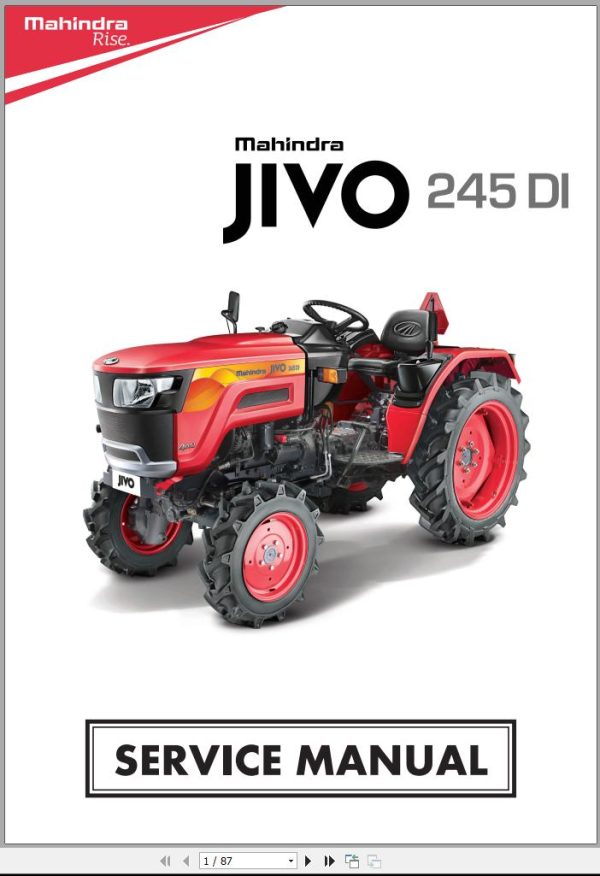 Mahindra Tractor Jivo 245 DI Service Manual