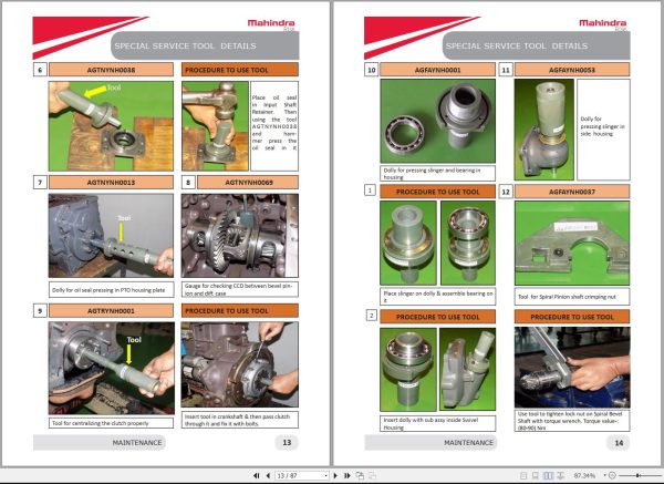 Mahindra Tractor Jivo 245 DI Service Manual 1