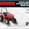Mahindra Tractor ML106 Series Operator Manual and Installation Instruction