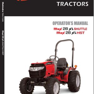 Mahindra Tractor Max 28XL Shuttle HST Operator Manual