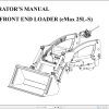 Mahindra Tractor eMax 25 L S Loader Operator Manual