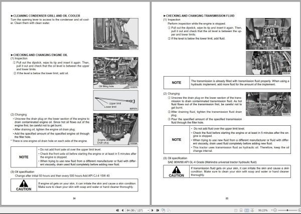 Mahindra Tractor m105XLP m105XLS Operator Manual 1