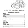 Steyr Agricultural Tractor 4065 4075 4085 4095 Compact Repair Manual and Schematics DE