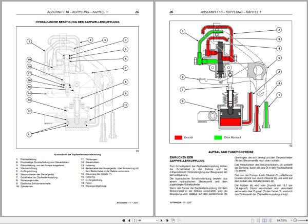 Steyr Agricultural Tractor 4065 4075 4085 4095 Compact Repair Manual and Schematics DE 1