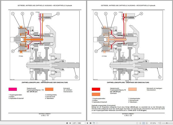 Steyr Agricultural Tractor CVT 6130 6145 6160 Maintenance Manual DE 1