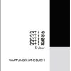 Steyr Agricultural Tractor CVT 6140 6150 6160 6175 6195 Maintenance Manual DE