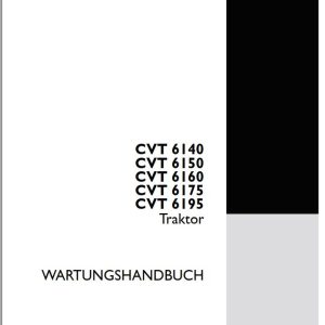 Steyr Agricultural Tractor CVT 6140 6150 6160 6175 6195 Maintenance Manual DE