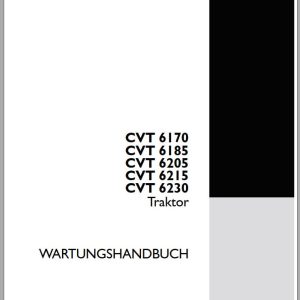 Steyr Agricultural Tractor CVT 6170 6185 6205 6215 6230 Maintenance Manual DE