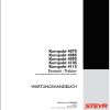 Steyr Agricultural Tractor Compact 4075 4085 4095 4105 4115 Ecotech Maintenance Manual DE 2014